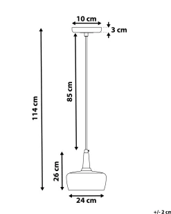 Best Sale Beliani Riippuvalaisin Kipsi Valkoinen Burano