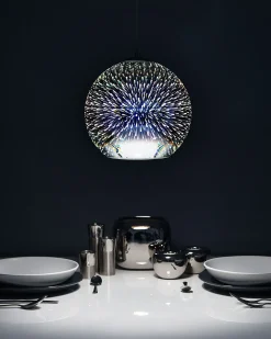 Valaisimet<Beliani Riippuvalaisin Lasi Hopea Sessera