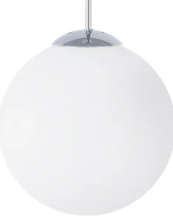 Cheap Beliani Riippuvalaisin Lasi Iso Valkoinen Barrow