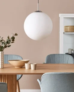 Cheap Beliani Riippuvalaisin Lasi Iso Valkoinen Barrow