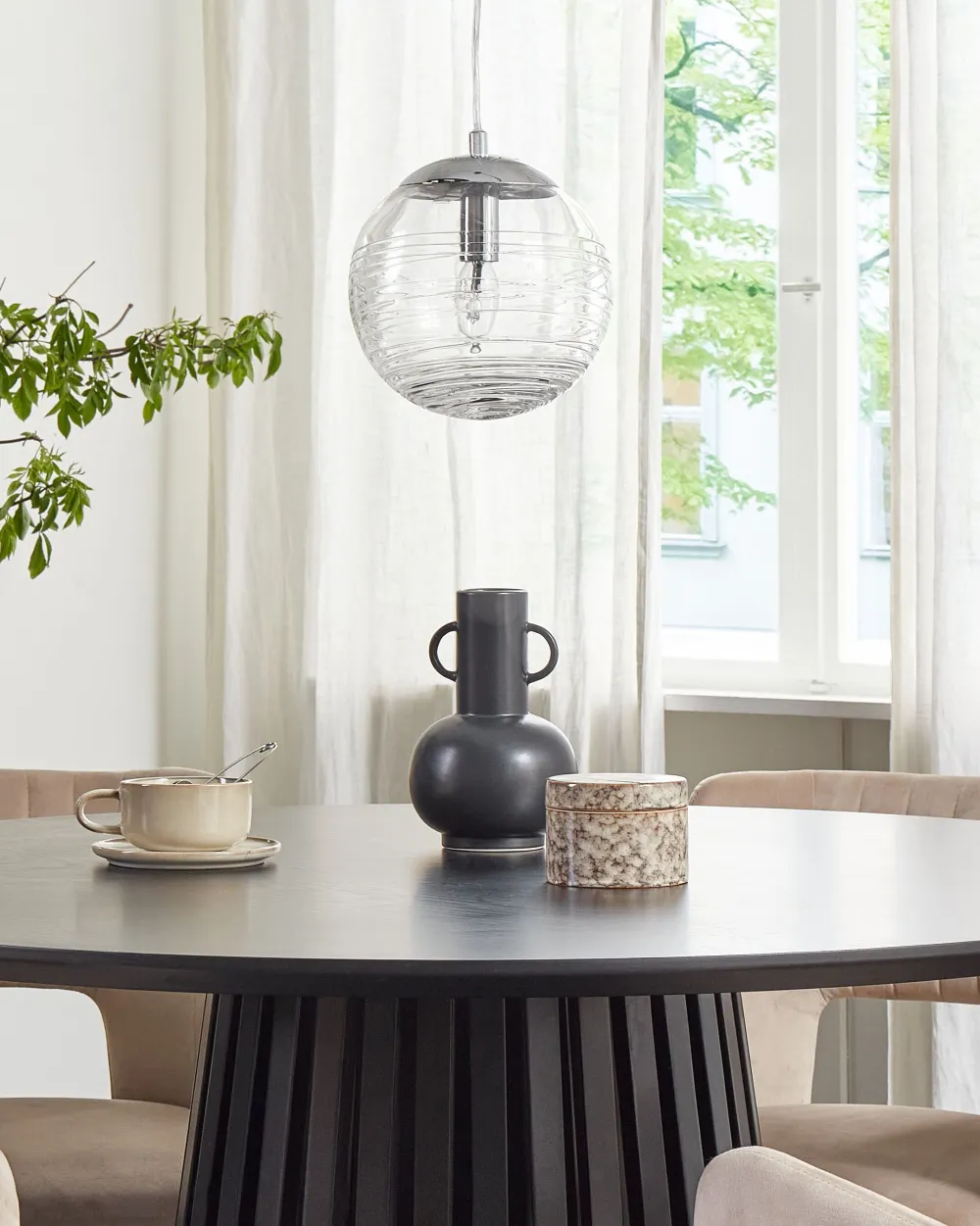 Valaisimet<Beliani Riippuvalaisin Lasi Kirkas Mirna