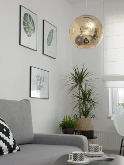 Valaisimet<Beliani Riippuvalaisin Lasi Kulta Asaro