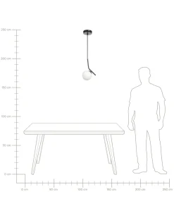 Valaisimet<Beliani Riippuvalaisin Lasi Musta Wapiti