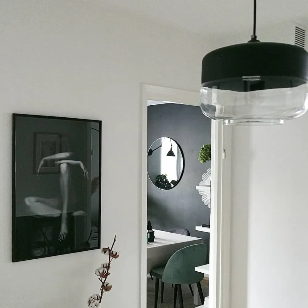 Valaisimet<Beliani Riippuvalaisin Lasi Musta Murray