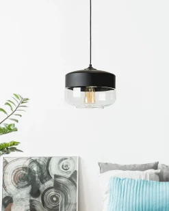 Valaisimet<Beliani Riippuvalaisin Lasi Musta Murray