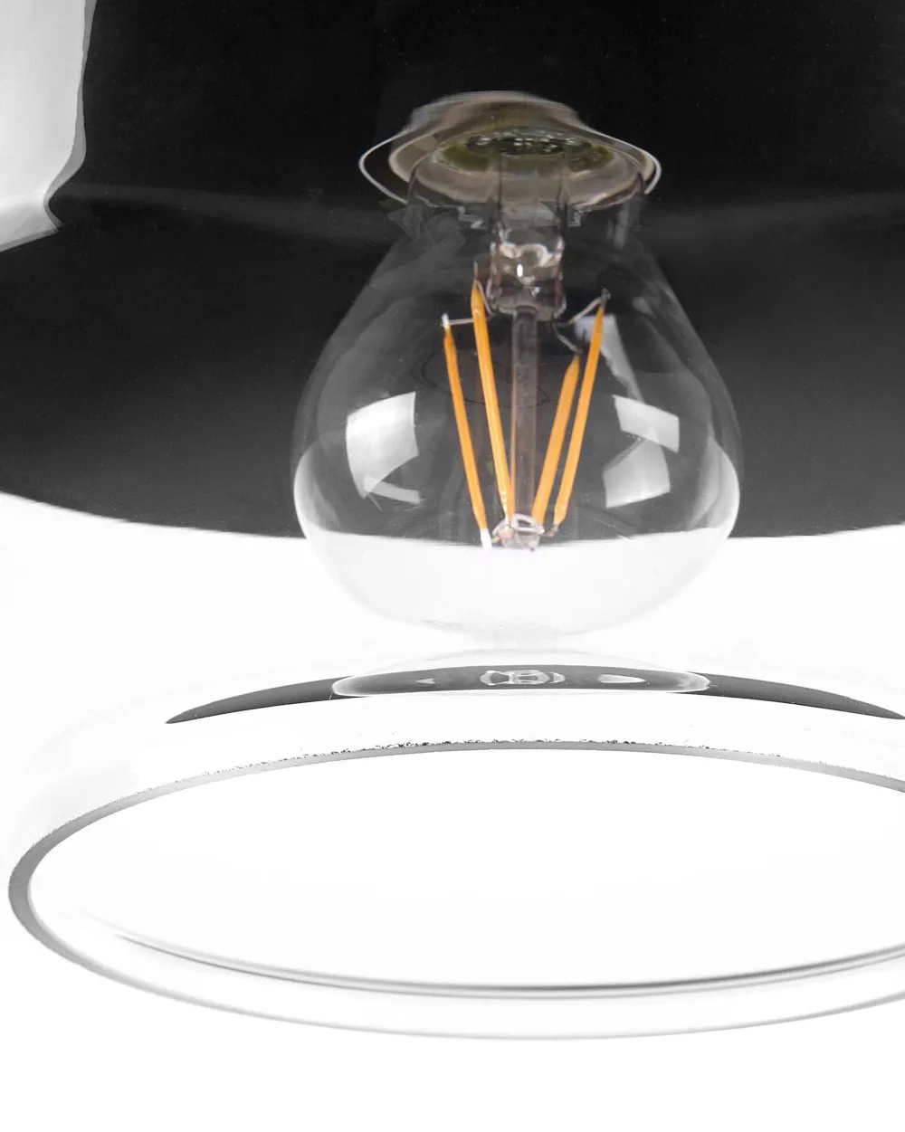 Valaisimet<Beliani Riippuvalaisin Lasi Musta Murray