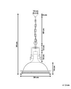 Valaisimet<Beliani Riippuvalaisin Lasi Valkoinen Ebron
