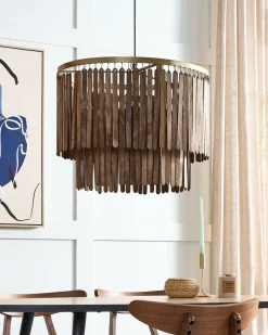 Flash Sale Beliani Riippuvalaisin Mangopuu Tumma Puu Kaveri