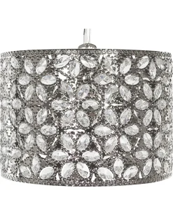 Valaisimet<Beliani Riippuvalaisin Metalli Hopea Sajo