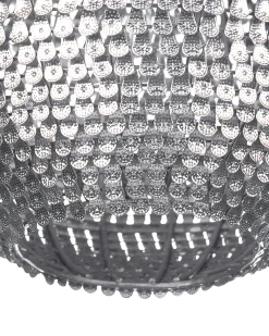 Valaisimet<Beliani Riippuvalaisin Metalli Hopea Seine