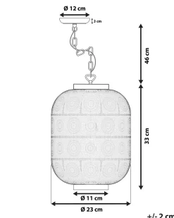 New Beliani Riippuvalaisin Metalli Hopea Maringa