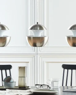 Valaisimet<Beliani Riippuvalaisin Metalli Hopea Bojana