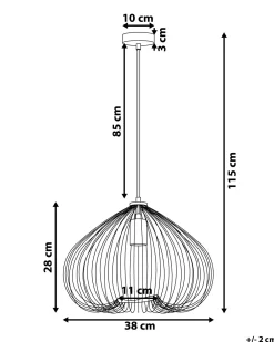Online Beliani Riippuvalaisin Metalli Kulta Tordino
