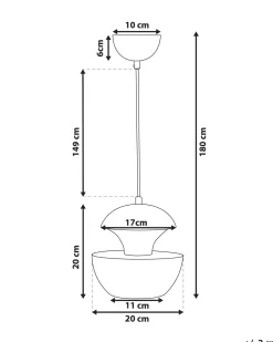 Store Beliani Riippuvalaisin Metalli Kupari Bojana