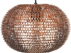 Valaisimet<Beliani Riippuvalaisin Metalli Kupari Reine