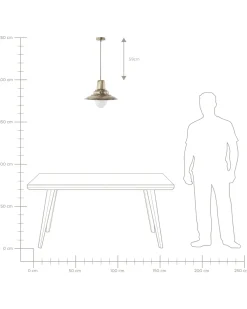 Valaisimet<Beliani Riippuvalaisin Metalli Messinki Pinega
