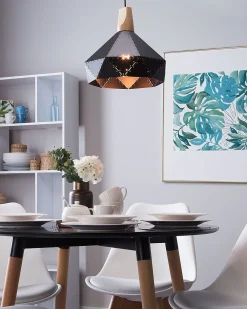 Discount Beliani Riippuvalaisin Metalli Musta Somme