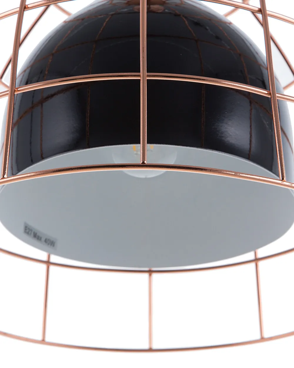 Sale Beliani Riippuvalaisin Metalli Musta/Kupari Tresa