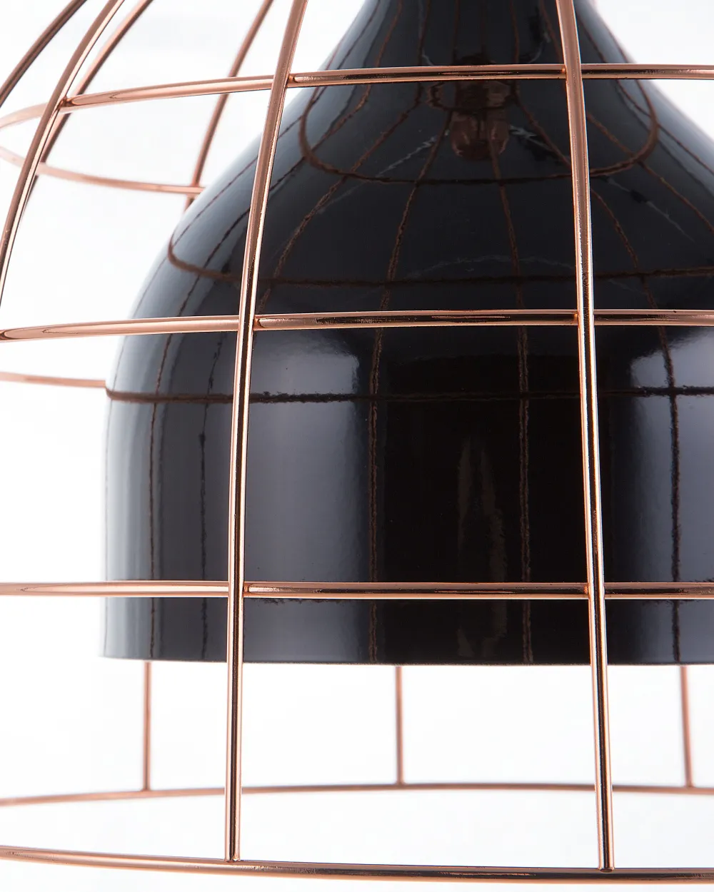 Sale Beliani Riippuvalaisin Metalli Musta/Kupari Tresa