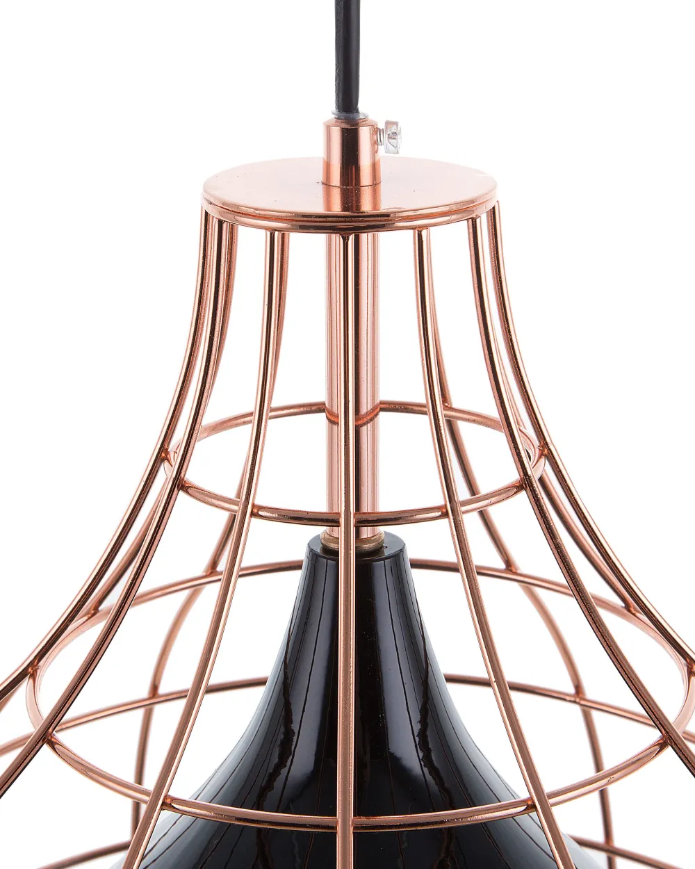 Sale Beliani Riippuvalaisin Metalli Musta/Kupari Tresa