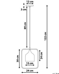 New Beliani Riippuvalaisin Metalli Musta Mavone