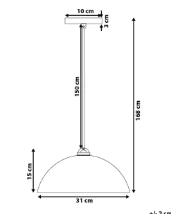 Clearance Beliani Riippuvalaisin Metalli Musta Tordera