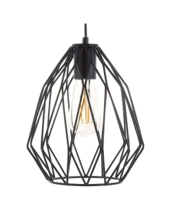 Valaisimet<Beliani Riippuvalaisin Metalli Musta Magra