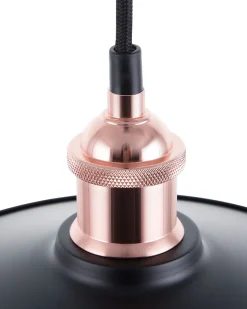 Valaisimet<Beliani Riippuvalaisin Metalli Pieni Musta/Kupari Swift