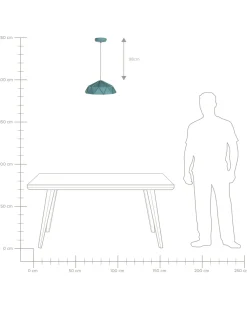 Cheap Beliani Riippuvalaisin Metalli Turkoosi Senia