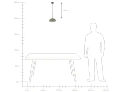 Valaisimet<Beliani Riippuvalaisin Metalli Tummanvihrea Esera