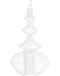 Fashion Beliani Riippuvalaisin Metalli Valkoinen Kolva