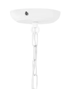 Fashion Beliani Riippuvalaisin Metalli Valkoinen Kolva