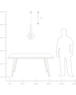 Fashion Beliani Riippuvalaisin Metalli Valkoinen Kolva