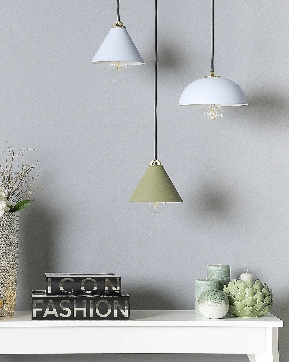 Sale Beliani Riippuvalaisin Metalli Vaaleansininen Aragon