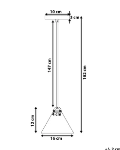 Sale Beliani Riippuvalaisin Metalli Vaaleansininen Aragon
