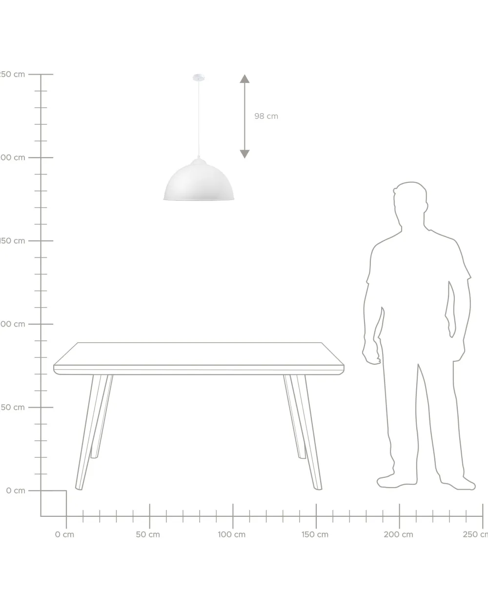 Outlet Beliani Riippuvalaisin Metalli Valkoinen Cetina