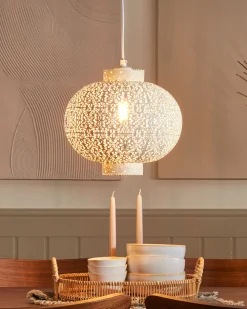 Fashion Beliani Riippuvalaisin Metalli Valkoinen Meuse