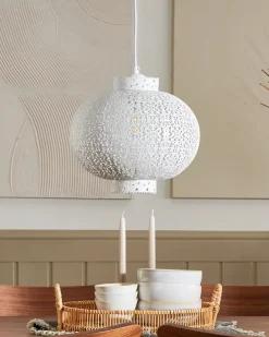 Fashion Beliani Riippuvalaisin Metalli Valkoinen Meuse