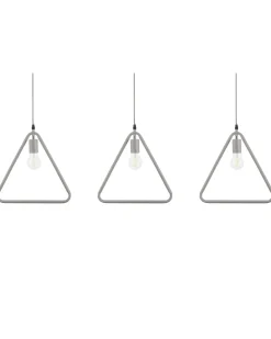 Shop Beliani Riippuvalaisin Metalli Vaaleanharmaa 3 Kpl Juruena