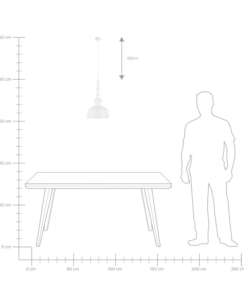 Sale Beliani Riippuvalaisin Metalli Valkoinen Driva