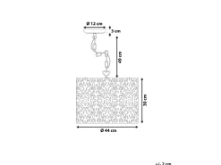 Valaisimet<Beliani Riippuvalaisin Metalli Valkoinen Chelif
