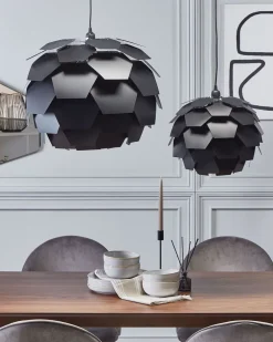 Valaisimet<Beliani Riippuvalaisin Muovi Iso Musta Segre