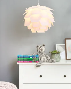 Lastenhuone<Beliani Riippuvalaisin Muovi Iso Vaaleanpunainen Segre