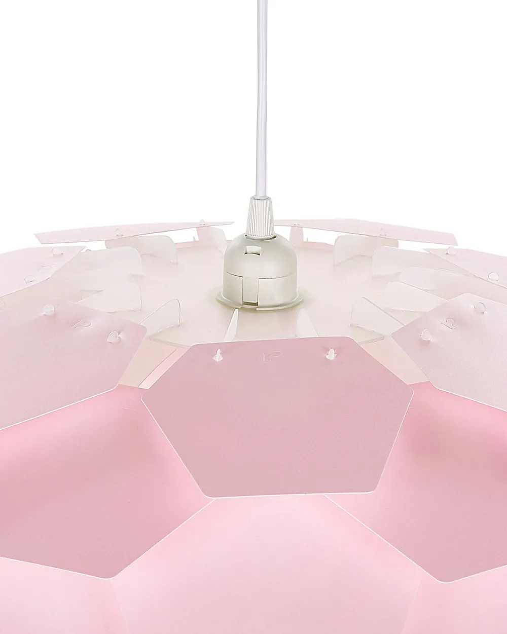 Lastenhuone<Beliani Riippuvalaisin Muovi Iso Vaaleanpunainen Segre