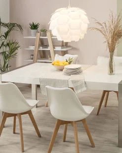 Sale Beliani Riippuvalaisin Muovi Iso Valkoinen Segre