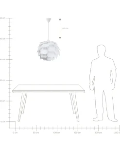 Sale Beliani Riippuvalaisin Muovi Iso Valkoinen Segre