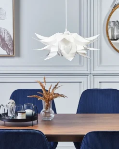 Valaisimet<Beliani Riippuvalaisin Muovi Valkoinen Alva