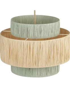 Valaisimet<Beliani Riippuvalaisin Paperi Luonnonvari/Vaaleanvihrea Palbra