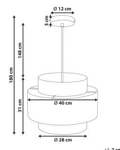 Valaisimet<Beliani Riippuvalaisin Paperi Luonnonvari/Vaaleanvihrea Palbra