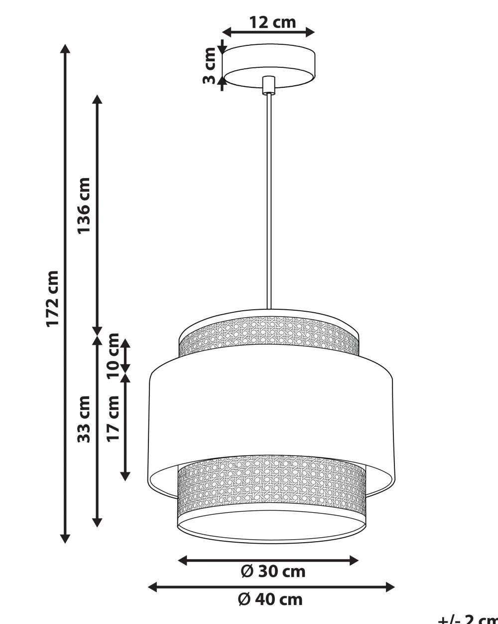New Beliani Riippuvalaisin Persikka/Luonnonvari Yumuri